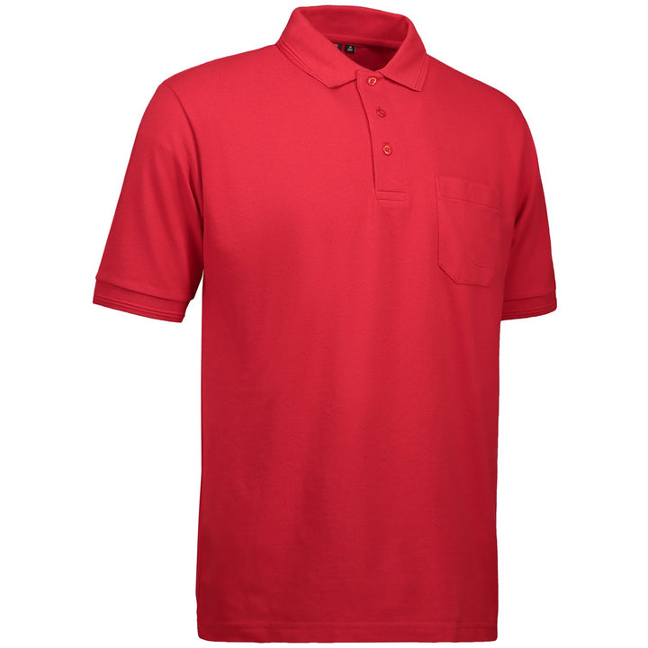 Pionier 41075-XL Poloshirt "320 Pro Wear" mit Tasche Grösse in Rot, XL