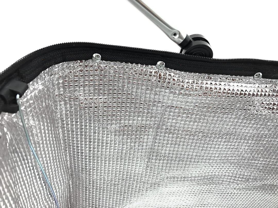 XXL Kühltasche Thermo Einkaufskorb Picknick Kühlbox Campingtasche faltbar stabil Rot Schwarz Grün, G
