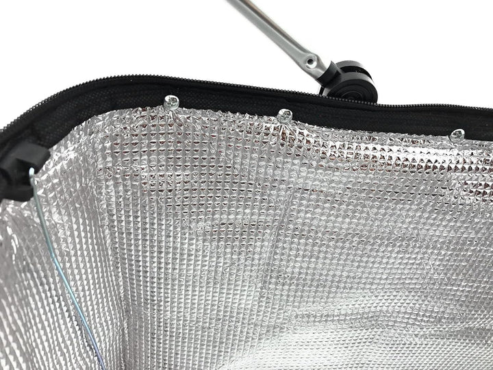 XXL Kühltasche Thermo Einkaufskorb Picknick Kühlbox Campingtasche faltbar stabil Rot Schwarz Grün, G