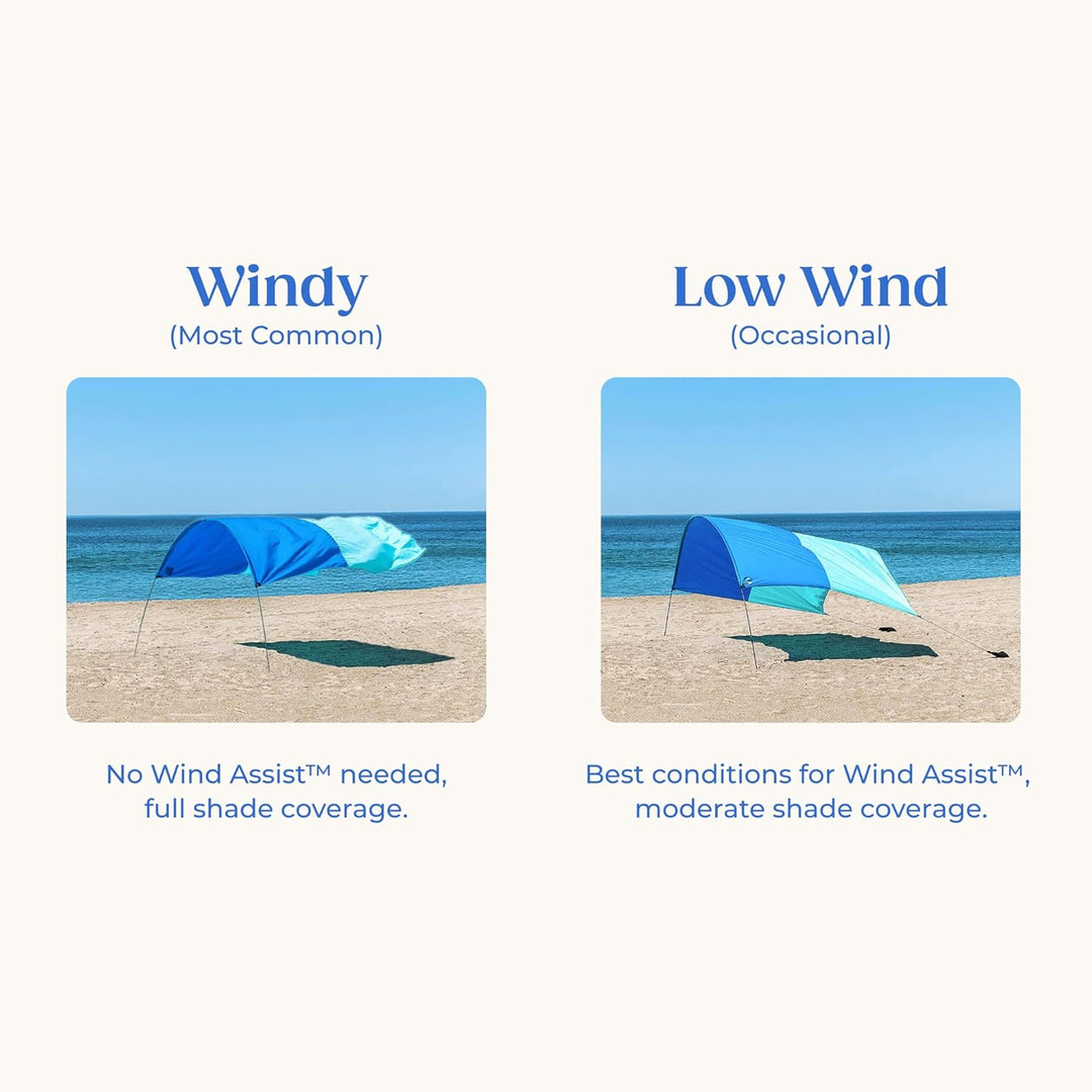 Shibumi Wind Assist, Ihr Shibumi Shade® Strandüberdachungszubehör, das bei weniger als idealen Windb