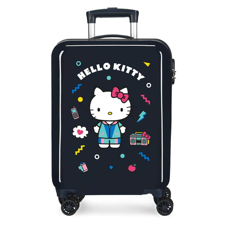Hello Kitty Castle Kabinenkoffer Blau 38x55x20 cms Hartschalen ABS Kombinationsschloss 35L 2,3Kgs 4