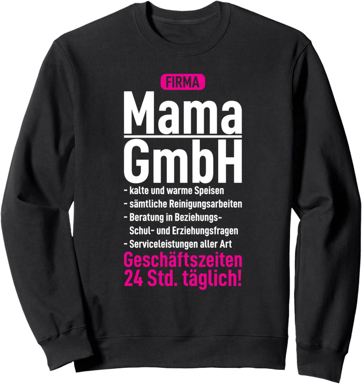 Firma Mama GmbH der Welt Cool Papa Kleidung Mutter Witzig Sweatshirt