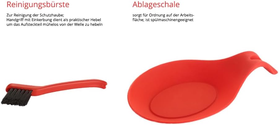 ESGE-Zauberstab M 200 Chrom, Stabmixer mit Spiralkabel inklusive Zubehör, bis zu 17.000 U/min, 90580