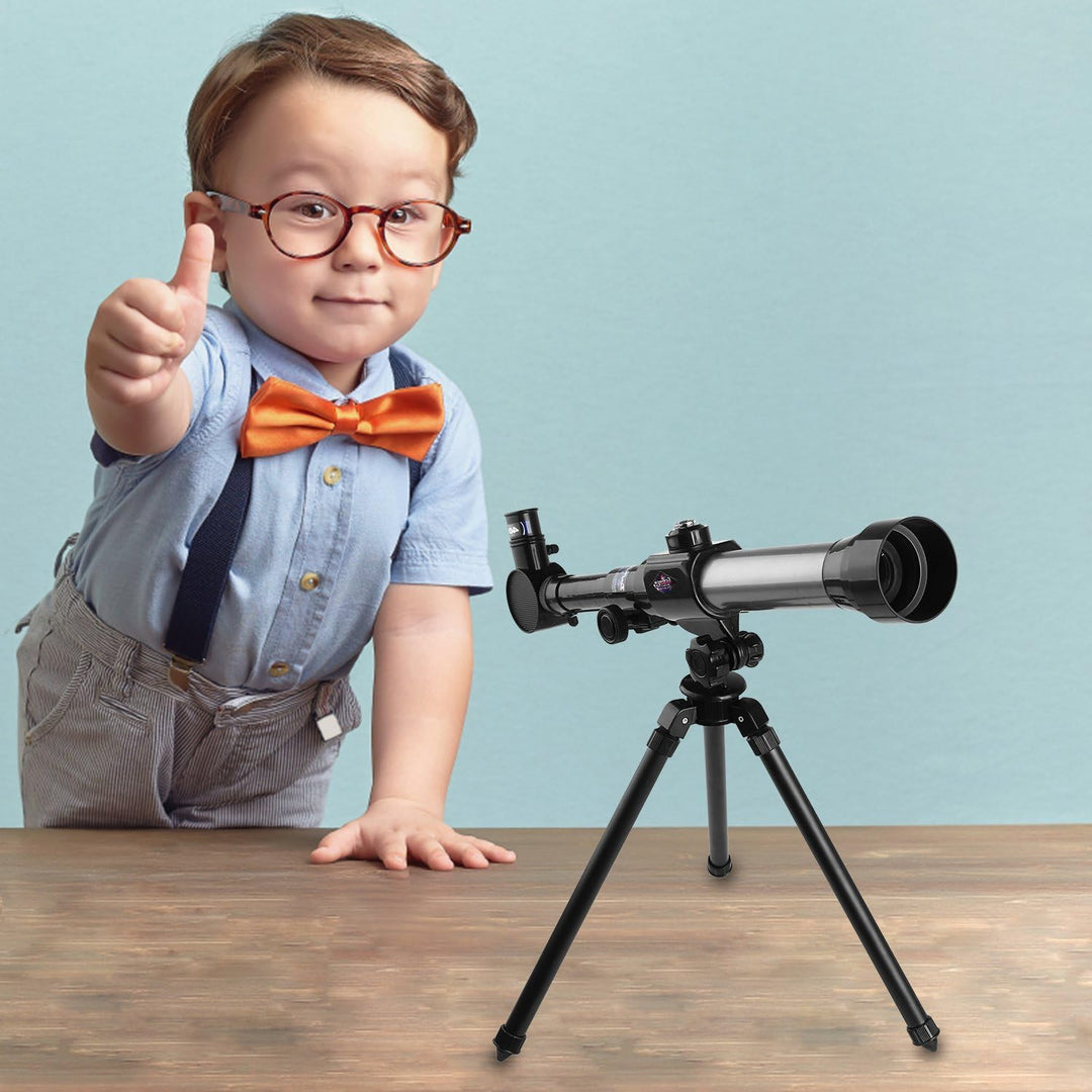 HONPHIER Kinder Teleskop Kinderspielzeug 20X-30X-40X Astronomisches Kinder Fernrohr Teleskop mit Tri