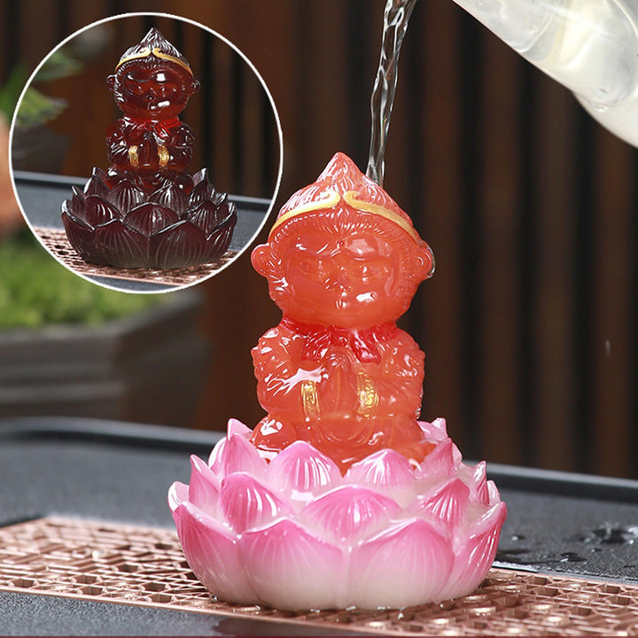 Tee-Set Qi Tian Da Sheng sitzender Lotus, Farbwechsel, Tee, Haustier, kann angehoben werden, Qi Tian