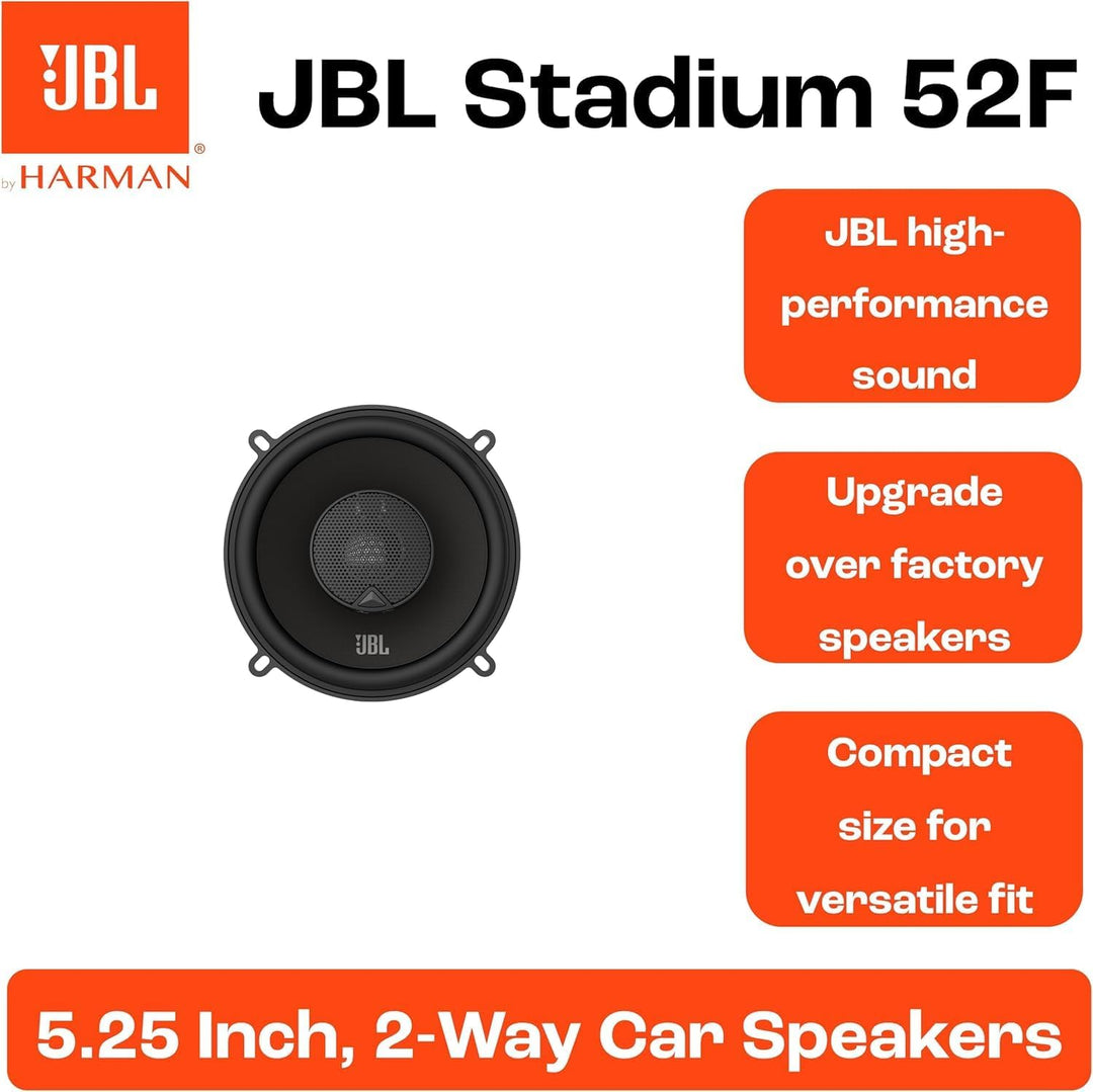 JBL Stadium 52F Koaxialer Stereo Auto Lautsprecher Set von Harman Kardon - 1 Paar 240 Watt KFZ Car H