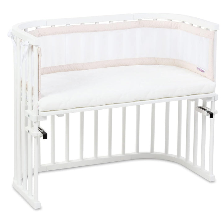 babybay Nestchen Mesh Royal passend für Modell Original, beige Glitzerpunkte gold