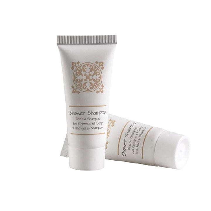 MAQA 100 Stück Einzeldosis-Dusche-Shampoo 25 ml, Hotel-Shampoo Duschgel, Courtesy Line Shower Shampo