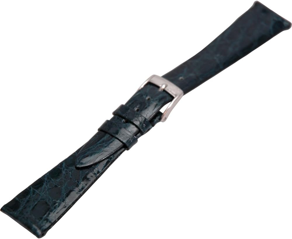 Morellato 20 mm Uhrenarmband Dunkelblau aus Krokoleder mit Edelstahl Dornschliesse A01U2212052062CR2
