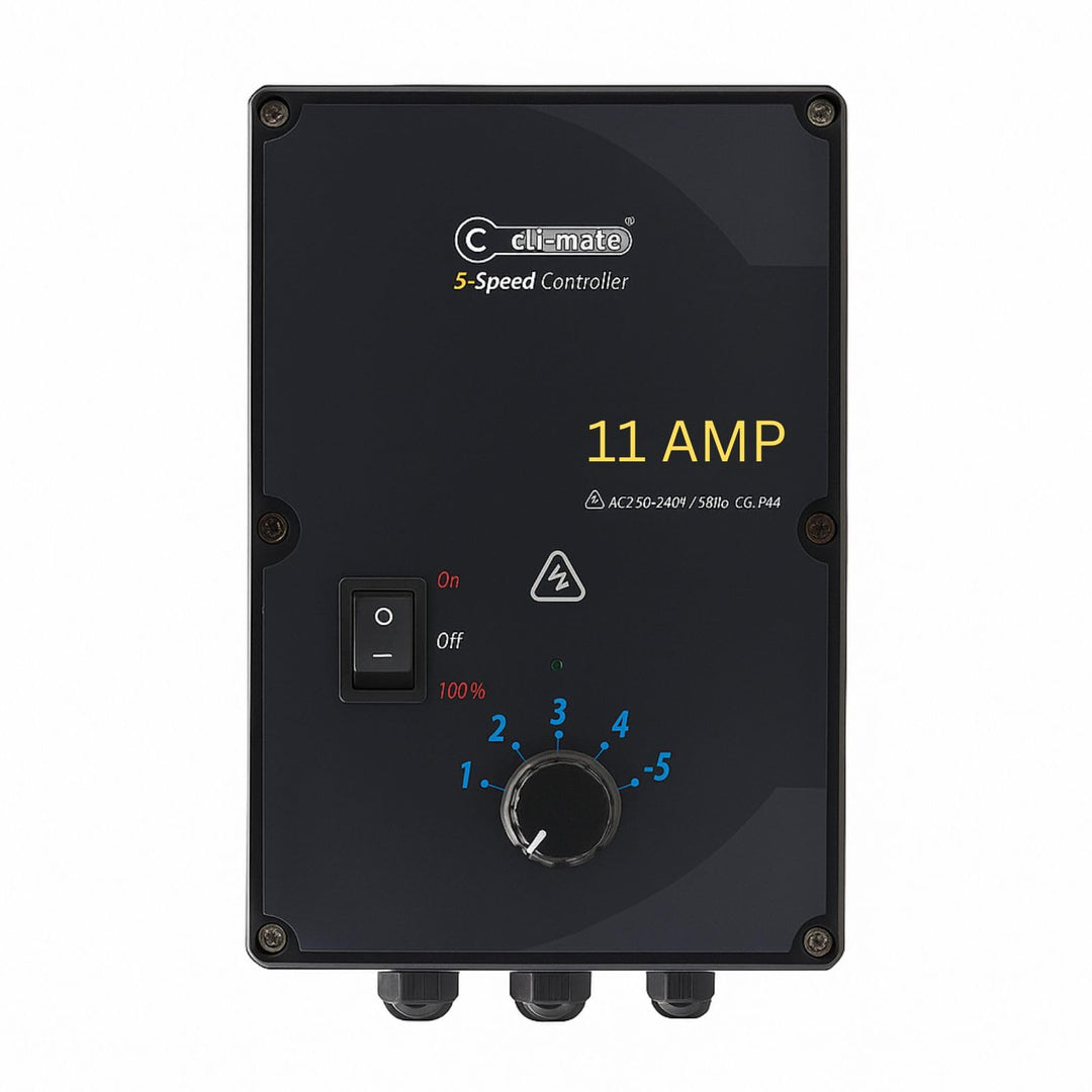 Weedness Cli-Mate 5 Speed Controllers 11A - Klimasteuerung Grow Anbau Indoor Lüfter Box Controller Z