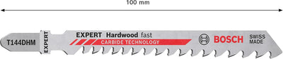 Bosch 2x Expert ‘Hardwood Fast’ T 144 DHM Stichsägeblatt (für Hartholz, WPC Holz-Kunststoff-Verbunds