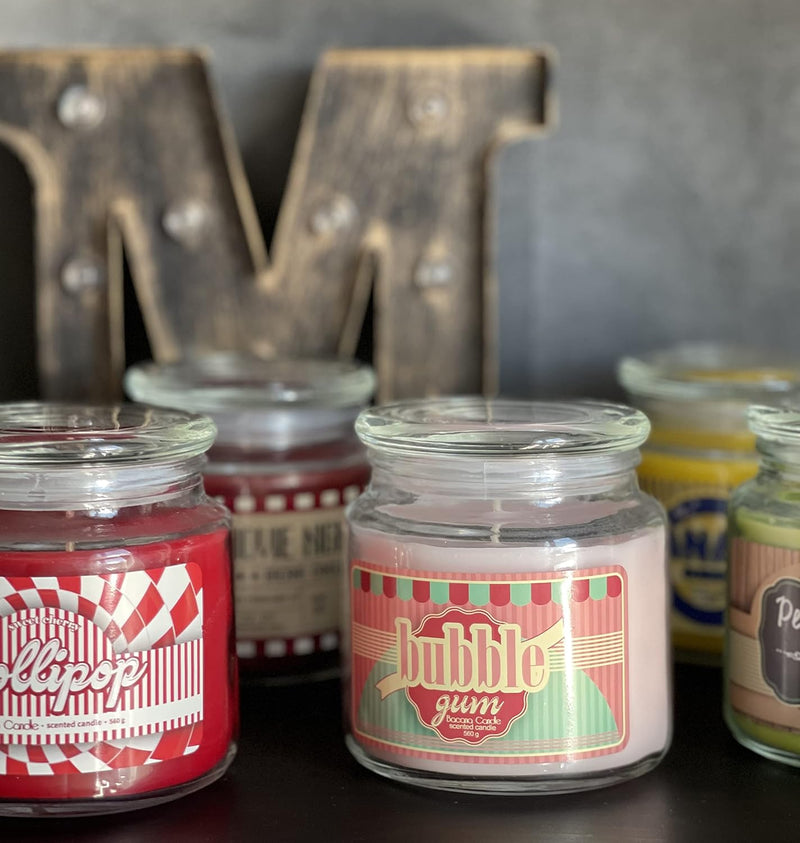 Bacana Candle - Duftkerze im Glas - Duftkerze im Glas mit Deckel - Originelle Geschenkkerze - 560 g