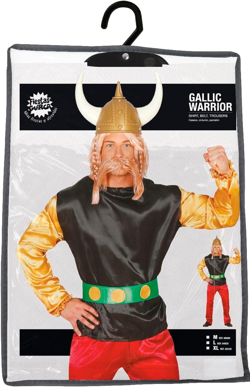 Gallischer Soldat Kostüm für Herren Gallier Kostüm Römer Comic Wikinger Gr. M, L, Grösse:M
