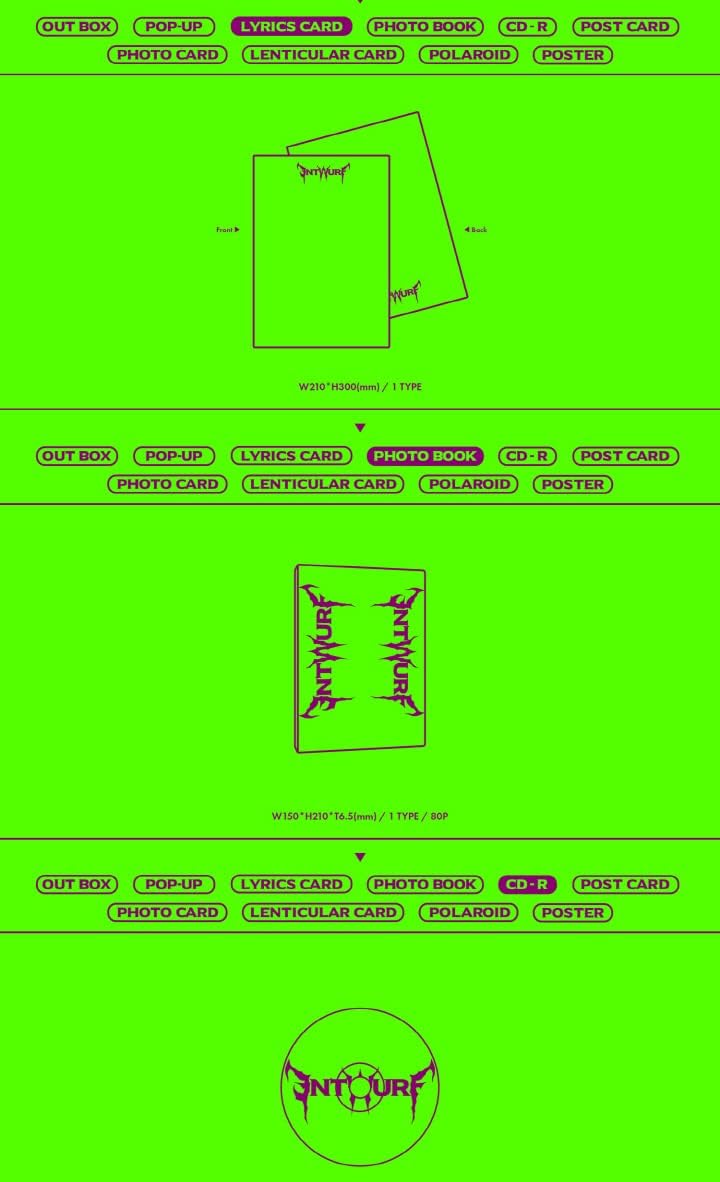 DREAMUS NMIXX ENTWURF 2nd Single Album Limited Version CD + Poster + Pop-Up-Karte + Liedtext Karte +