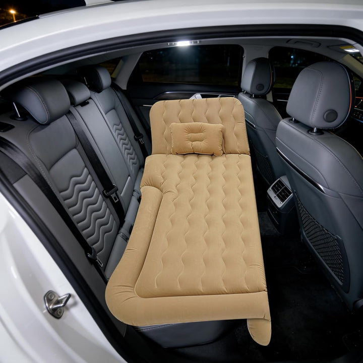 SUV Aufblasbare Matratze, SUV Luftmatratze Tragbare Dickere Auto Luftmatratze Inkl. 2 Kissen Und Ele