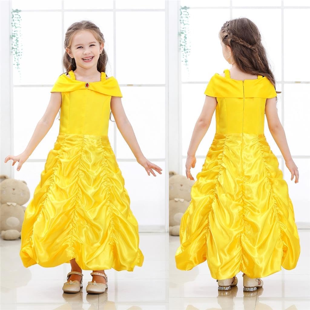 Lito Angels Prinzessin Belle Kleid für Kleinkind Kinder Mädchen, Die Schöne und das Biest Halloween