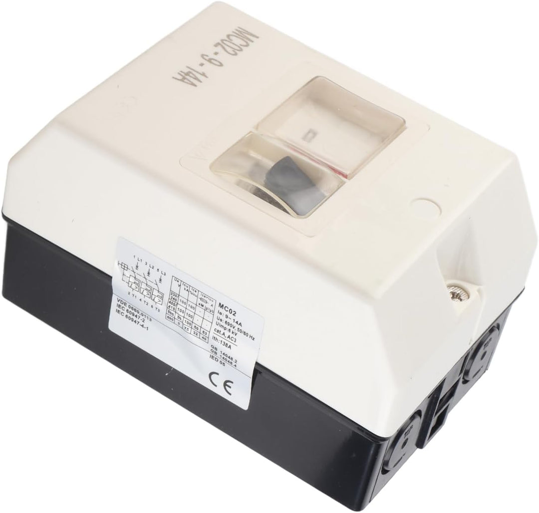 Motorschutzschalter Schutzschalter Wasserdichter Schutzschalter MC02‑9‑14A 220V/380V Serie Motorschu