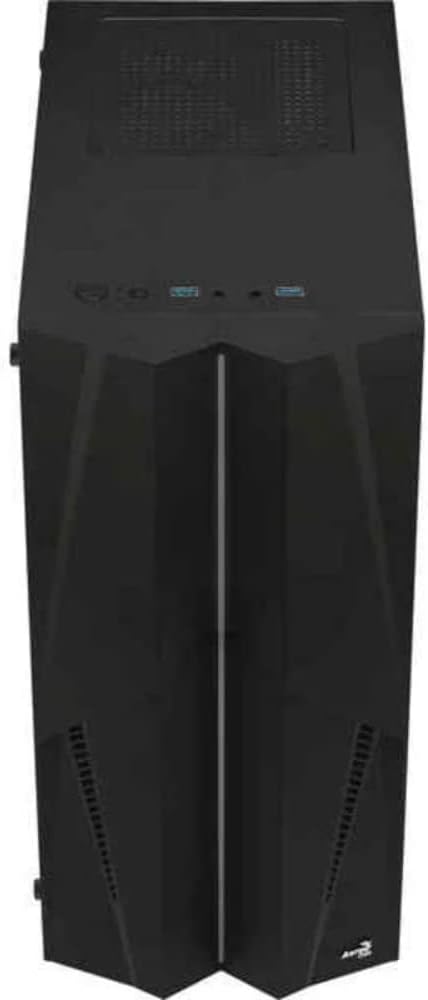 Aerocool MECHA, ATX PC-Gehäuse, ARGB Front, Gehärtetes Glas, Lüfter 12cm Schwarz MECHA