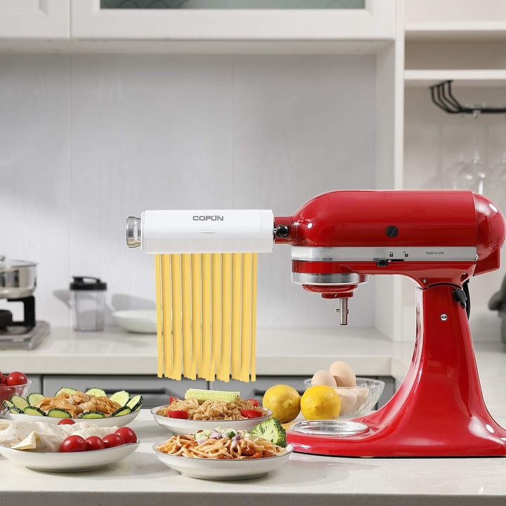 COFUN KitchenAid Nudelaufsatz aus Edelstahl, 3 in 1 Nudelvorsatz für KitchenAid Küchenmaschine, Kitc