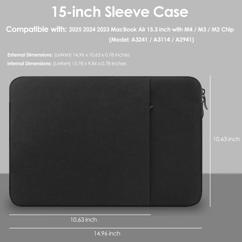 ProElife Laptop-Schutzhülle für MacBook Air 38,1 cm (15 Zoll) MacBook Air 15 Zoll (38,1 cm) mit Appl