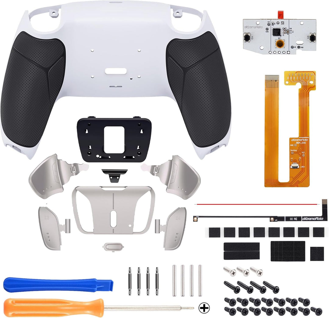 eXtremeRate Programmierbar RISE4 Remap Kit für ps5 Controller BDM-030/040,Real Metal Buttons(RMB) Re