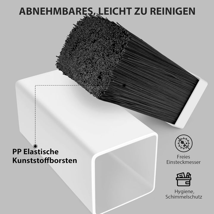 Cheerhom Messerblock Ohne Messer Square, Universal Messerblock mit Flexiblen Lamellen, Messerhalter