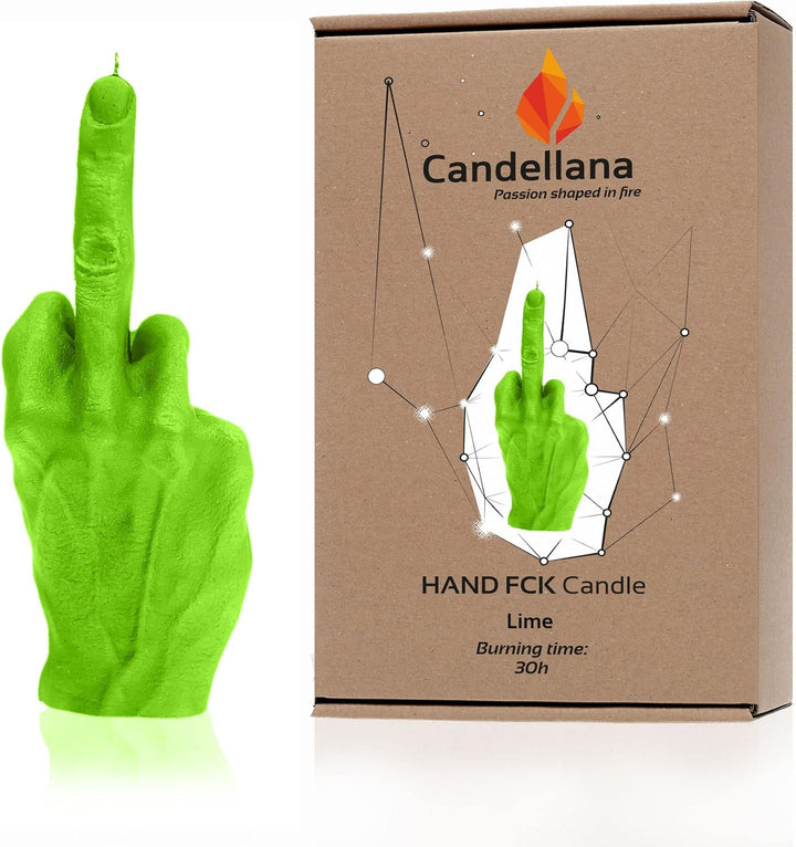 Candellana Mittelfinger Kerze - Mittelfinger Figur - Coole Deko - Gothic Deko - Grunge Deko Kerze -