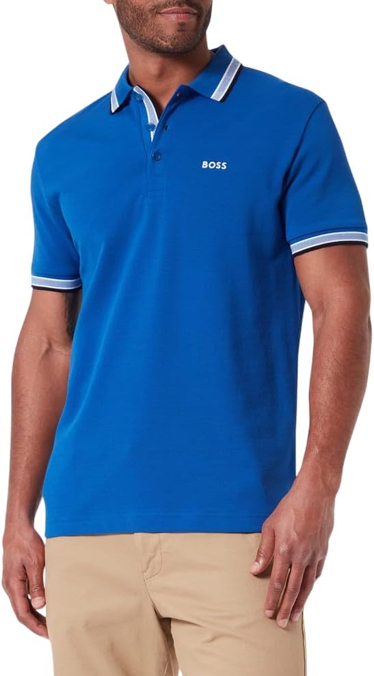 BOSS Green Herren Poloshirt Paddy Polo XXL Neu - Mittelblau420, Polo XXL Neu - Mittelblau420