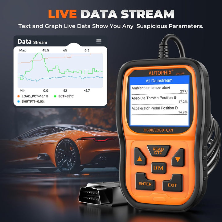 AUTOPHIX OM126P OBD2 Diagnosegerät Universal KFZ-Fehlercode-Lesegerät kfz diagnosegerät für alle Fah
