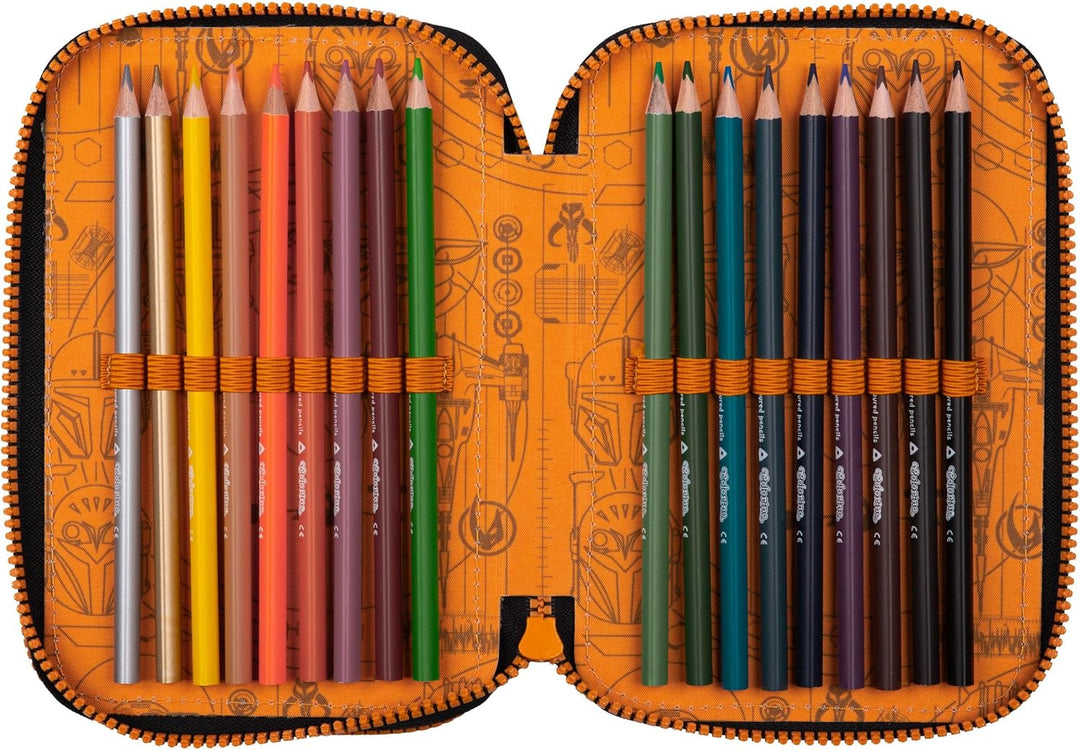 Goldkids - Federmäppchen 3 Fächer - Mäppchen für Mädchen und Jungen - Federmappe 3-Fach Federtasche