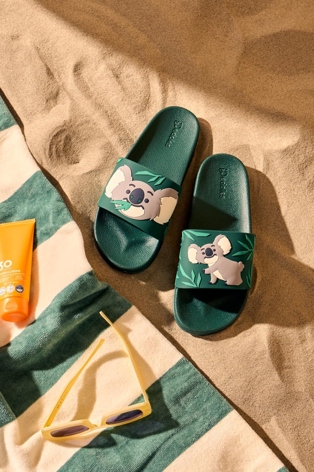 Dedoles Badeschuhe &amp; Hausschuhe Damen Herren &amp; Kinder Badesandalen lustige Designs Bücher Kaffee Par