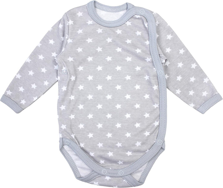 TupTam Baby Body Langarm – Wickelbody Langarm für Jungen & Mädchen, 5er Pack, 100% Baumwolle, OEKO-T