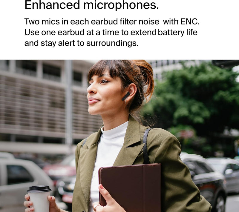 Belkin SoundForm™ Motion True Wireless In-Ear-Kopfhörer, Noise Cancelling, kabelloses Ladecase, 2 Mi
