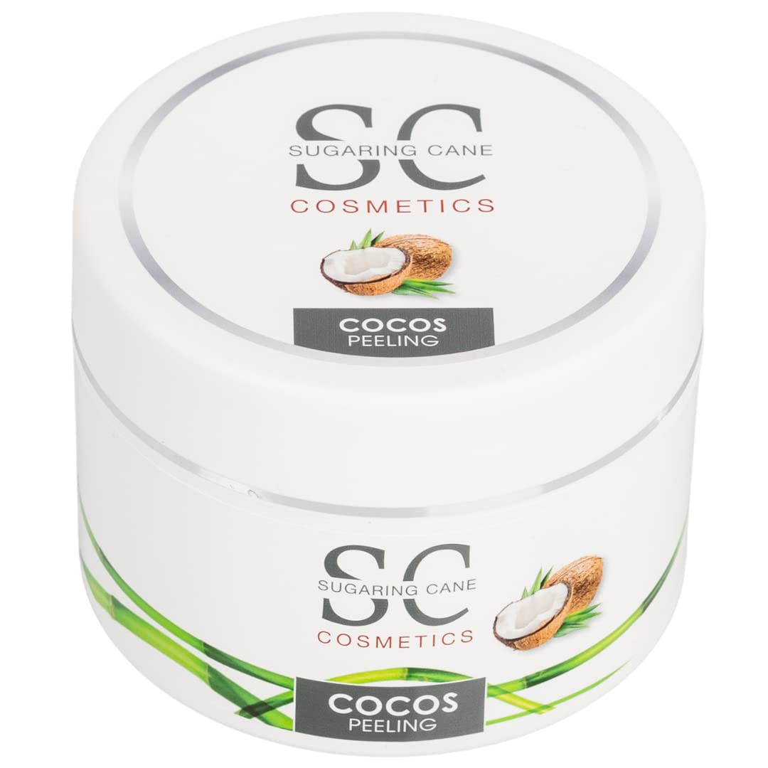 Zucker-Peeling | Sugar Body Scrub ohne Konservierungsmittel | Dusch- & Körperpeeling | Cocos, 200 ml