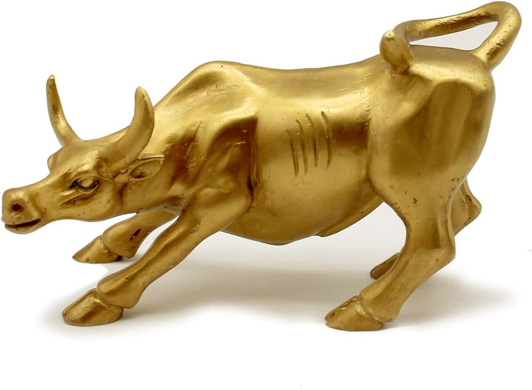 Skulptur Heimdekoration Golden Copper Bull (Feng Shui) steht für Glück des Lebens Reichtum, Messing