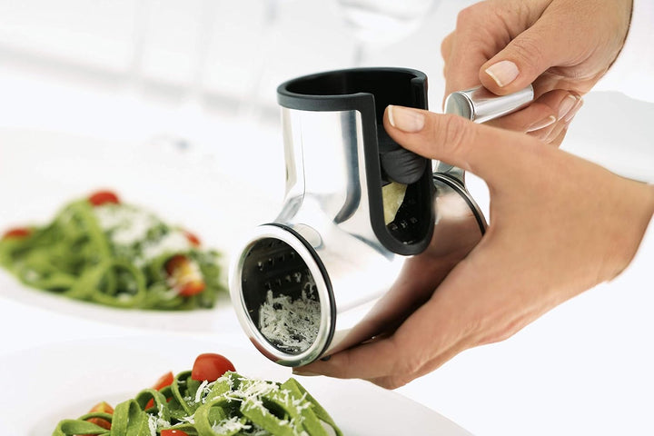 RÖSLE Reibe-Einsatz Mittel für Käsemühle, grobe Flocken, zum Reiben von Käse und Schokolade, Edelsta