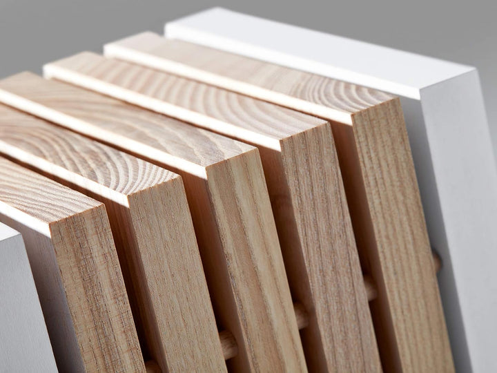 WÜSTHOF Classic White Messerblock mit 5 Artikeln 5-teilig, inkl. Santoku, 5-teilig, inkl. Santoku