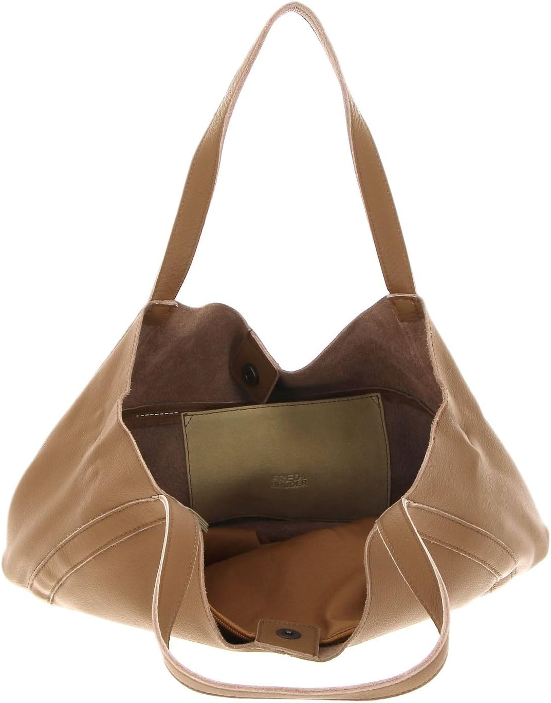 FREDsBRUDER Nastally Shopper Tasche Leder 44 cm Iced Coffee, Iced Coffee