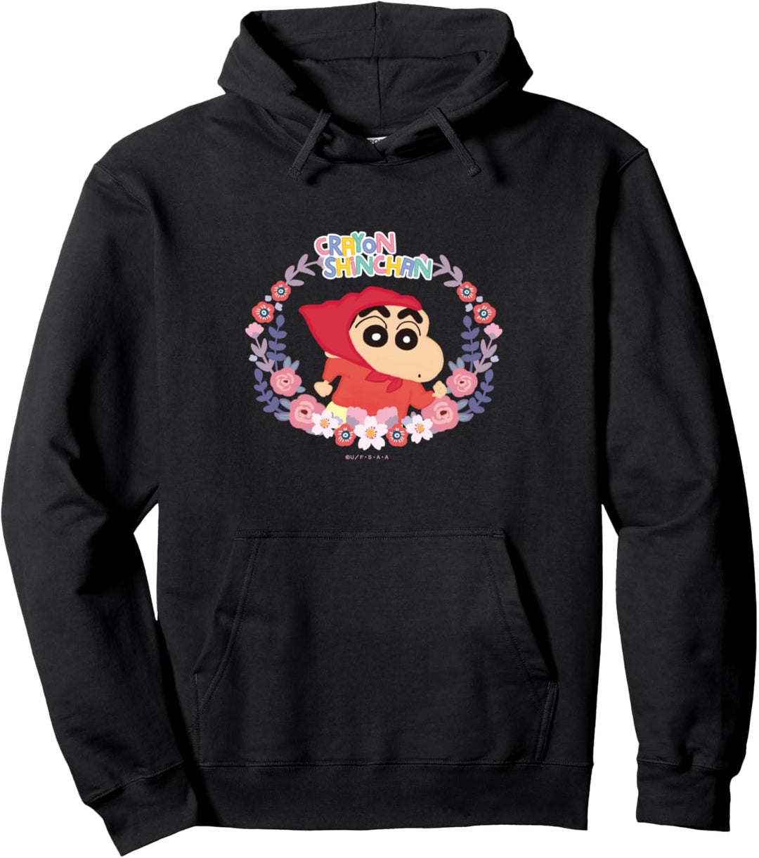 Crayon Shin-chan Rotkäppchen Wachsmalstift berühren Pullover Hoodie