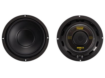 HQ-Power Lautsprecher, Subwoofer, 8", Leistung 350 W/175 W RMS, Impedanz 8 Ω, Schwarz