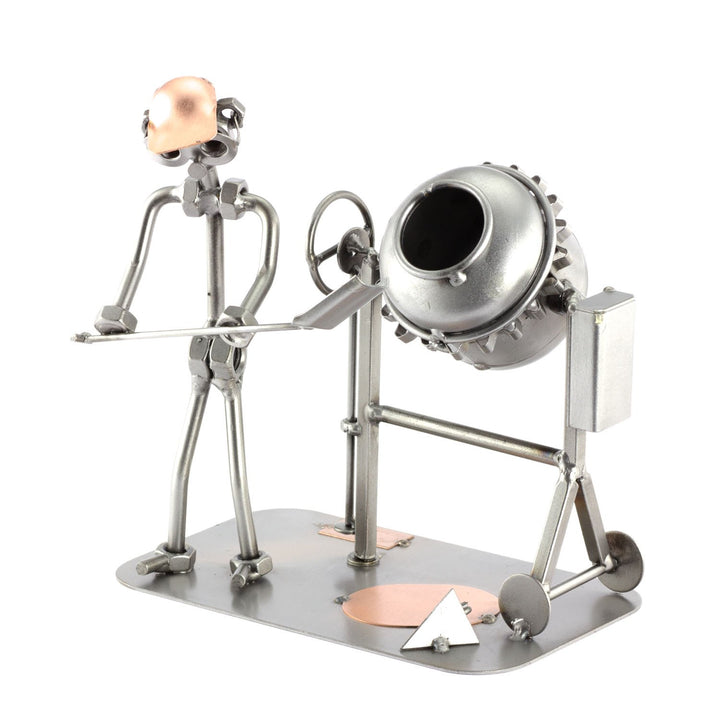 Steelman24 I Schraubenmännchen Häuslebauer I Made in Germany I Handarbeit I Geschenkidee I Stahlfigu