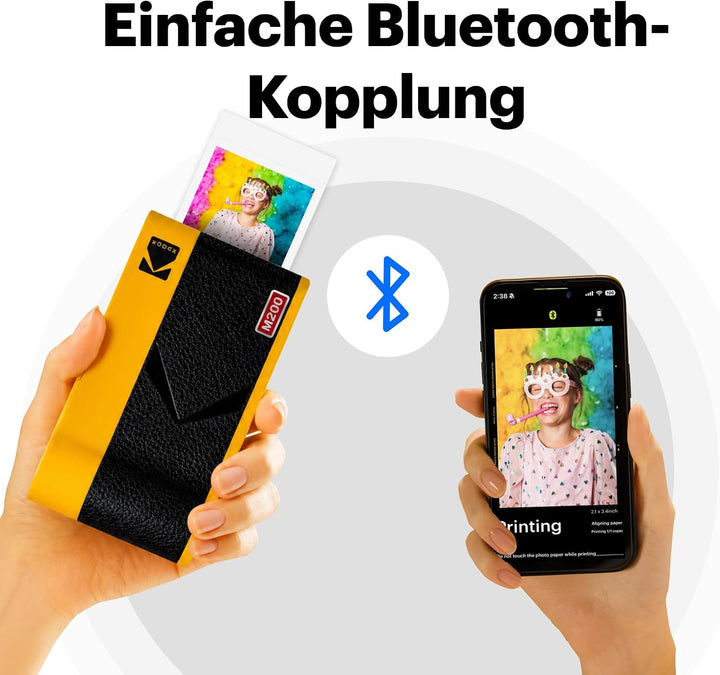 Kodak Mini 2 Printer ERA 2,1x3,4 Mini 2 Fotodrucker + 8 Blatts Schwarz, Mini 2 Fotodrucker + 8 Blatt
