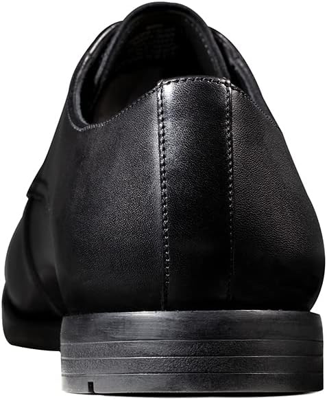 Clarks Herren Howard Walk Oxford 39.5 EU Schwarzes Dunkelschwarzes Leder, 39.5 EU Schwarzes Dunkelsc