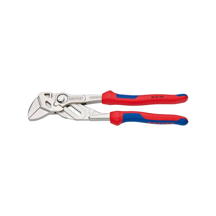 KNIPEX Zangenschlüssel, Multi-Schraubenschlüssel, Chrom-Vanadium, Rostschutz verchromt, 250 mm, 86 0