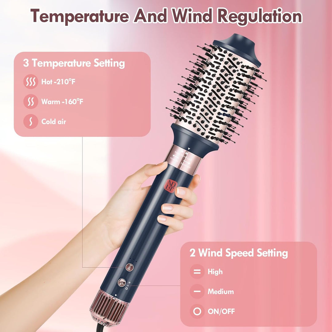 Hairstyler 5 in 1, NDLT Hohe Konzentration Negativer Lonen Multi Haarstyler Haartrockner, Föhnbürste
