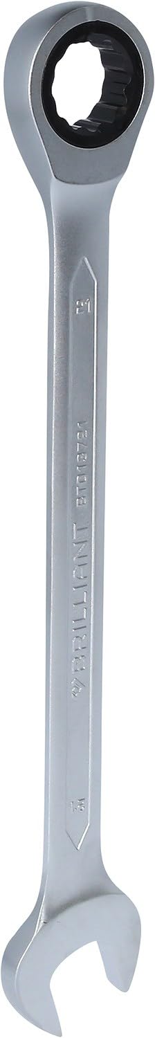 BRILLIANT TOOLS BT013721 Ratschenringschlüssel, 21 mm [Powered by KS TOOLS] 21 mm einzeln, 21 mm ein