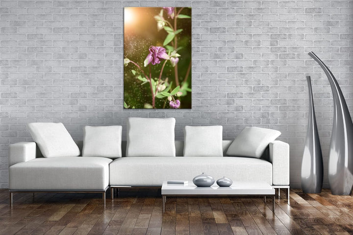 deyoli exotische Wildblume Format: 60x40 als Leinwandbild, Motiv fertig gerahmt auf Echtholzrahmen,