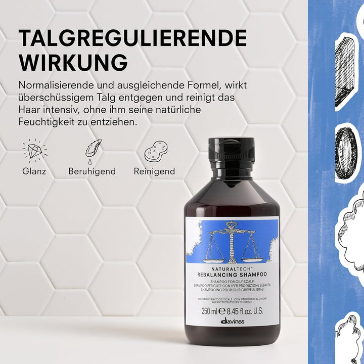 DAVINES NT Rebalancing Shampoo 250 ml 250 ml (1er Pack), 250 ml (1er Pack)