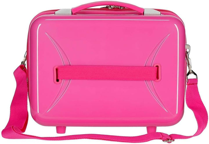 Disney Encanto Kulturbeutel, anpassbar, mit Umhängetasche, rosa, 29 x 21 x 15 cm, starr, ABS 9,14 l