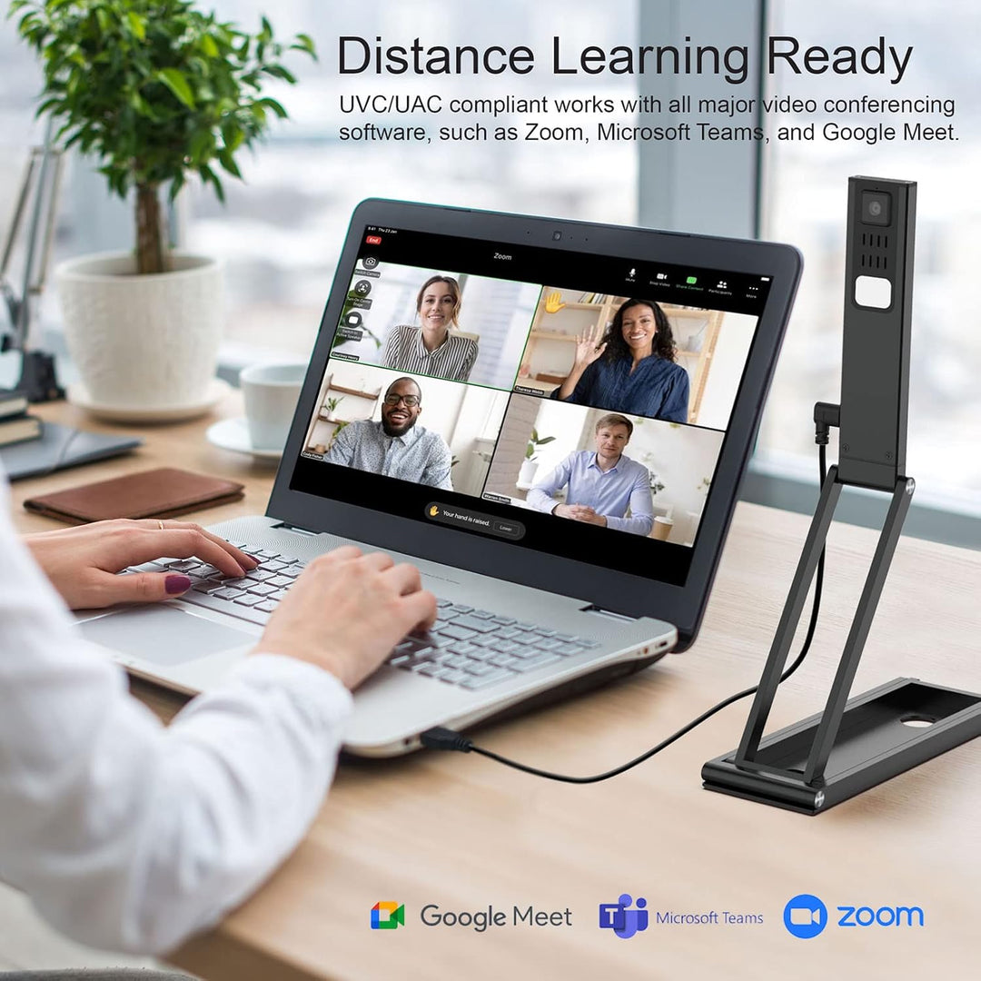 VIISAN P4U 4K 13MP Ultra-High-Definition-Dokumentenkamera und Webcam mit AF-Objektiv, A3-Format, ein